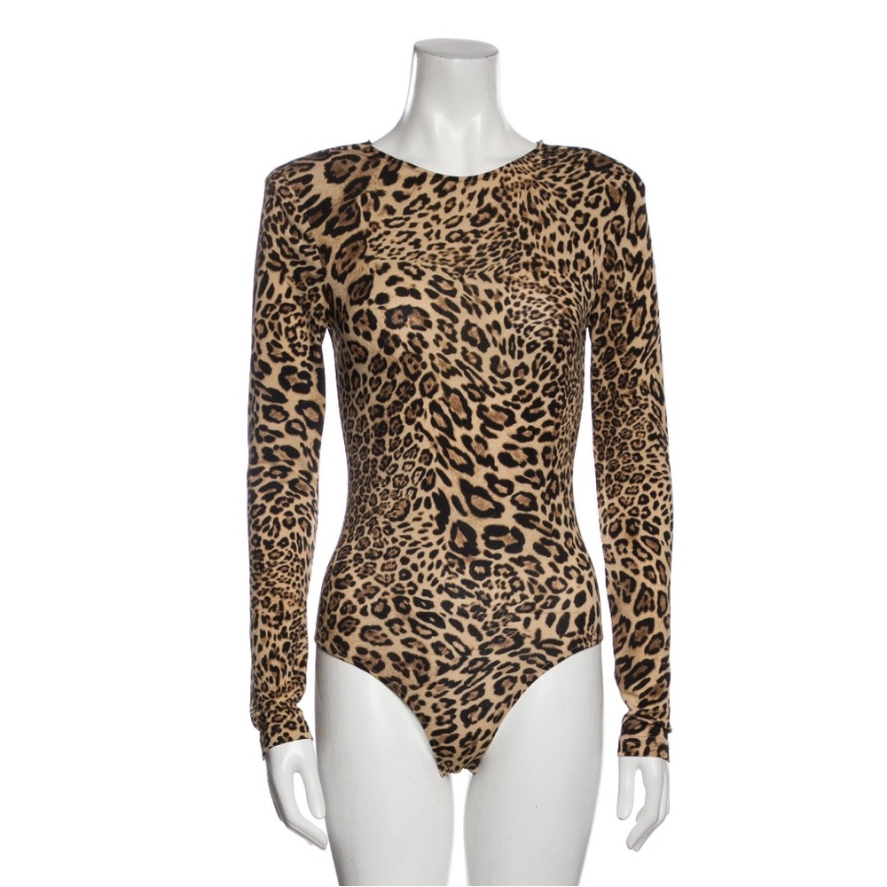 RONNY KOBO Leopard Bodysuit